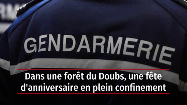 Dans une forêt du Doubs, une fête d'anniversaire en plein confinement