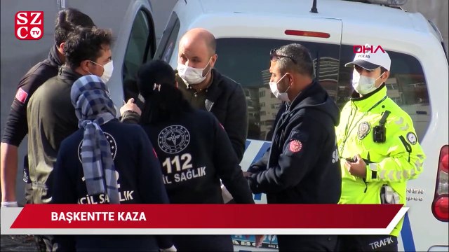 Başkentte ekip aracı ile otomobil çarpıştı: 3 polis yaralı
