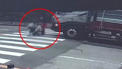 횡단보도 위 일가족 덮친 트럭...신호등은 없었다! / YTN