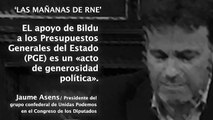 Podemos sobre el apoyo de Bildu: «Es un acto de generosidad política»