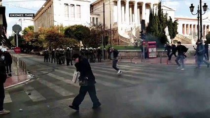Επεισόδια στο κέντρο της Αθήνας - Χρήση χημικών και πάνω από 100 προσαγωγές