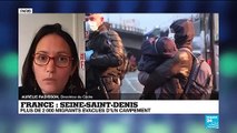 Plus de 2 000 migrants évacués d'un campement à Saint-Denis