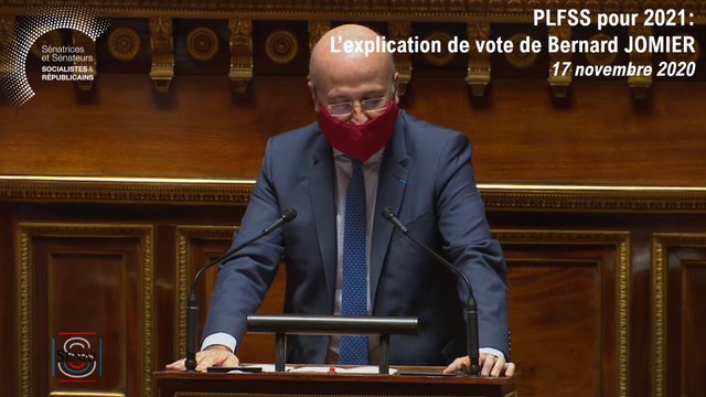 PLFSS pour 2021 : l'explication de vote de Bernard Jomier