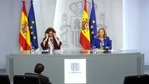 Montero y Calviño presiden la rueda de prensa posterior al Consejo de Ministros