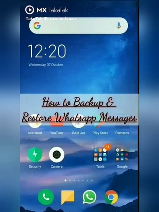 How to Backup and Restore Whatsapp Messages | Setup whatsapp backup and  restore.