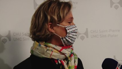 Première apparition publique de la princesse Delphine au CHU Saint-Pierre (entretien)