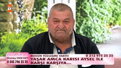 Yaşar Amca karısı Aysel ile karşı karşıya...