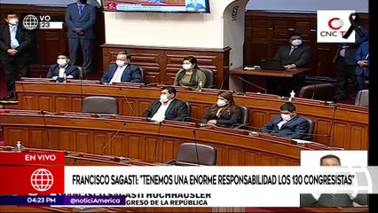 Mensaje de Francisco Sagasti tras asumir como Presidente del Congreso | Edición Mediodía