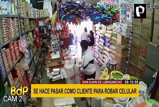 SJL: delincuente se hace pasar como cliente para robar celular