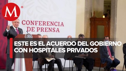 Hospitales privados atenderán a enfermos graves de covid: AMLO