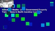 About For Books  Local Government Property Transactions in North Carolina Complete