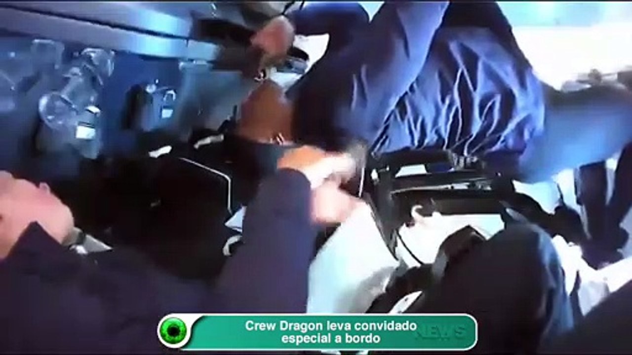 Crew Dragon leva convidado especial a bordo