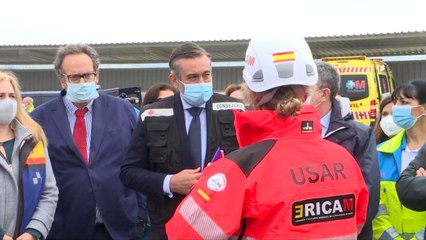 El Grupo de Emergencia y Respuesta Inmediata de la CAM interviene en un simulacro de terremoto