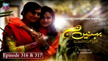 Behnain Aisi Bhi Hoti Hain Episode 316 & 317 - ARY Zindagi Drama