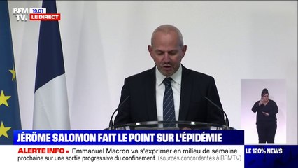 Jérôme Salomon: "À ce jour, plus de 8000 patients réanimatoires" en France