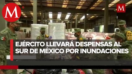 Envían 96 toneladas de víveres a Tabasco