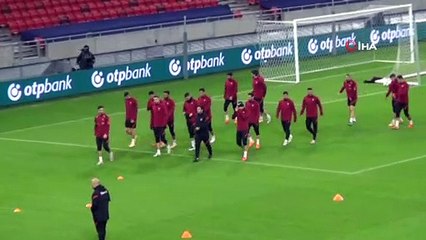 A Milli Takım, Macaristan'da son antrenmanını yaptı