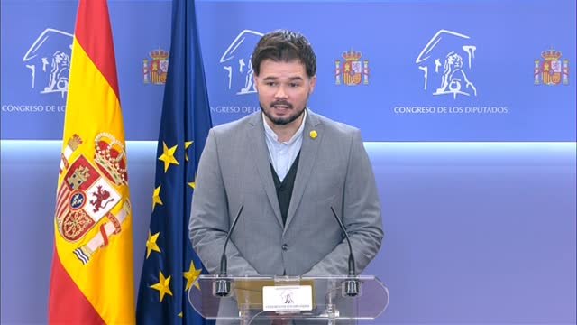 Rufián sobre los PSG: La Casa Real no debe tener ningún tipo de partida