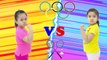 Suri and Annie Pretend Play Competition Sports Challenge for Kids - Funny kids videos