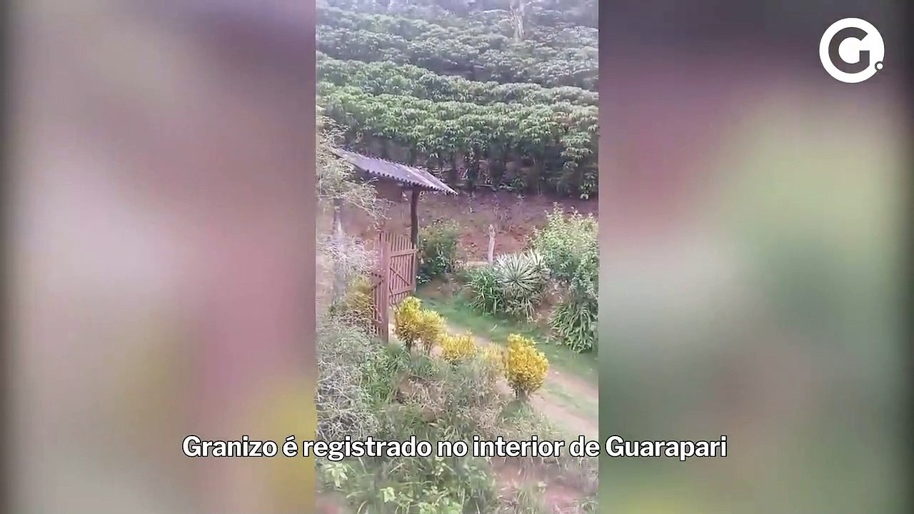 Granizo é registrado no interior de Guarapari