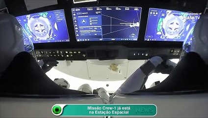 Missão Crew-1 já está na Estação Espacial