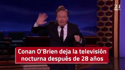 Conan O'Brien deja la televisión nocturna después de 28 años