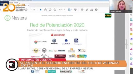 Se presentó el segundo encuentro del ciclo de Webinars Agtech: Clara Bathe