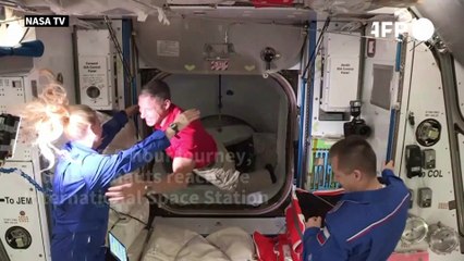 'We are ready to work,' say newly docked ISS astronauts