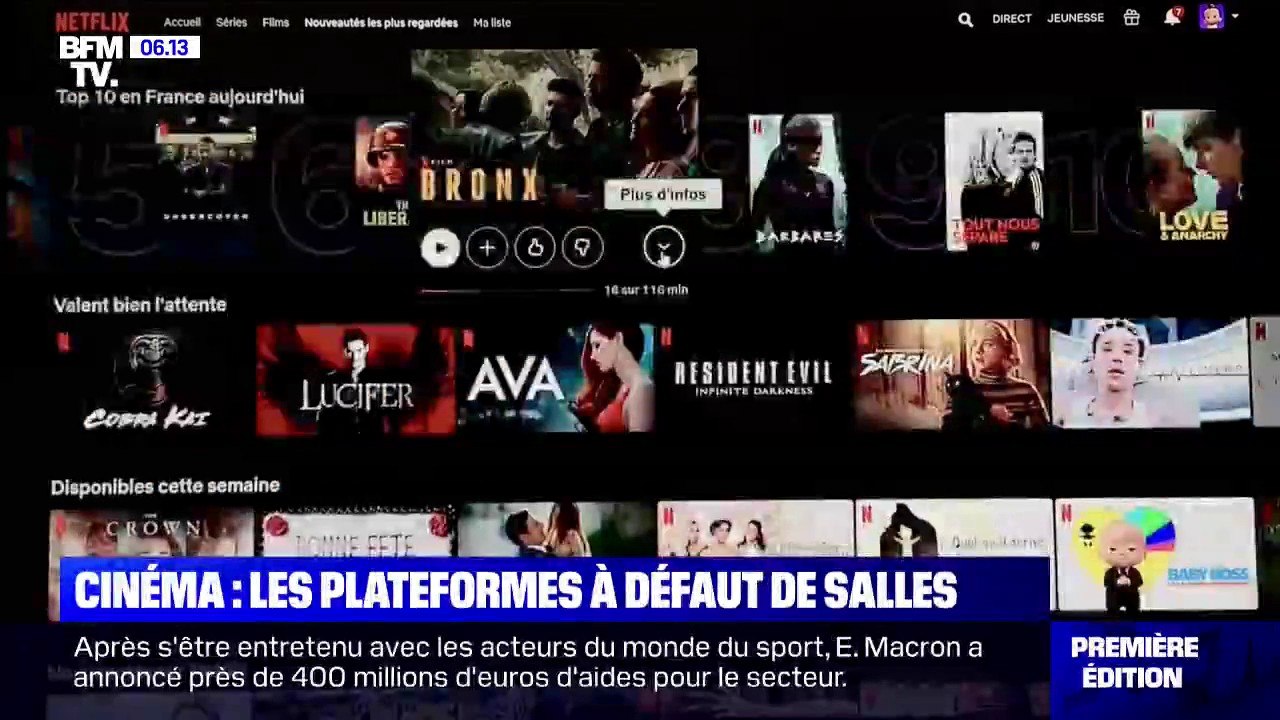 À défaut des salles de cinéma, les films sortent sur les plateformes de streaming