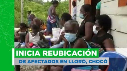 Reubicación de damnificados de Lloró, Chocó