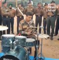 Army Jawan Shows Off His Drumming Skills