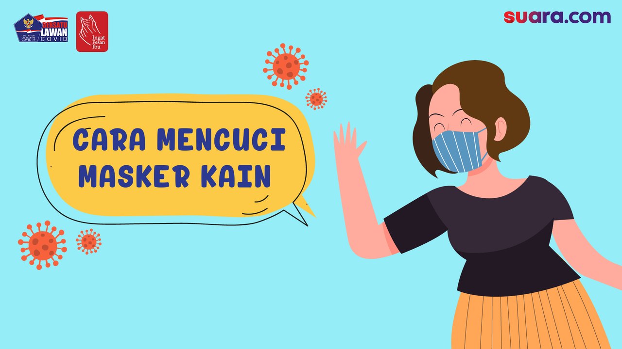 Videografis: Cara Mencuci Masker Kain