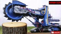 Extremely powerful biggest wood crusher | Most statisfying fastest tree moval machines process