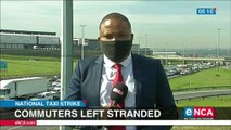 Taxi strike leaves commuters stranded