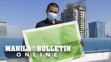 Filipino student invents solar windows out of used crops, to help calamity hit-farmers.