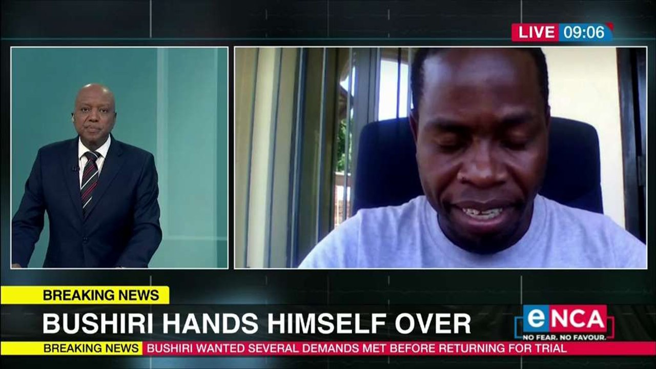 Bushiri hands himself over