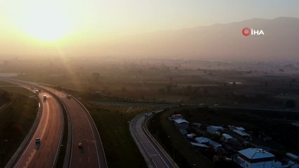 Bursa ovası sisler içinde kaldı