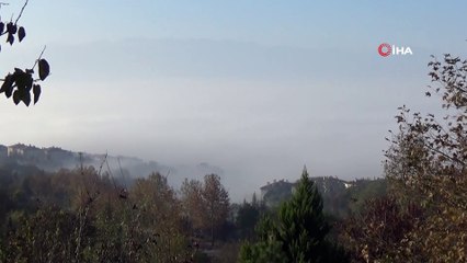 Düzce sis denizine döndü