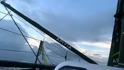 A bord d'Apivia Pot au noir