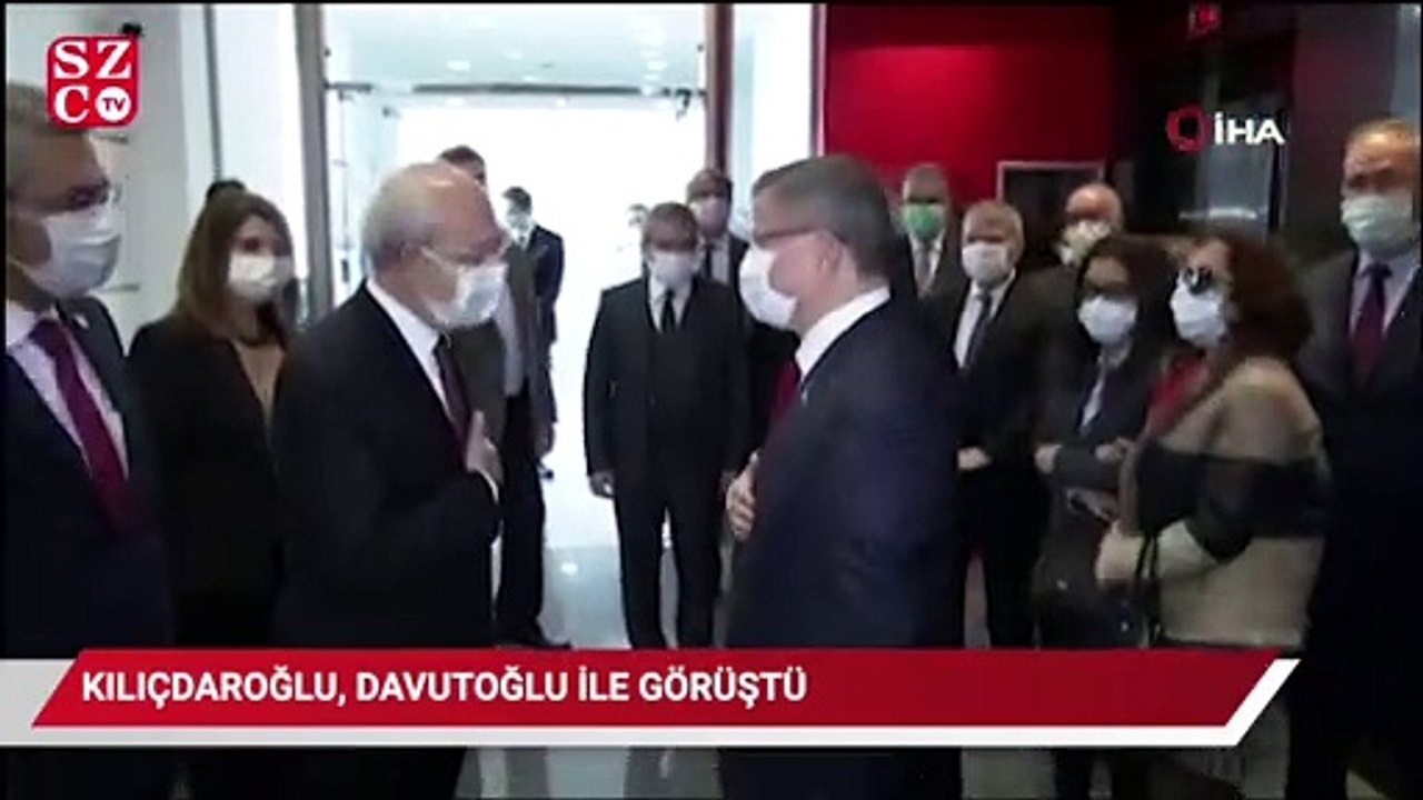 Kılıçdaroğlu, Davutoğlu ile görüştü
