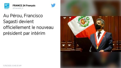 Pérou: Sagasti devient officiellement nouveau président par intérim
