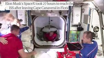 SpaceX Dragon capsule docks with International Space Station