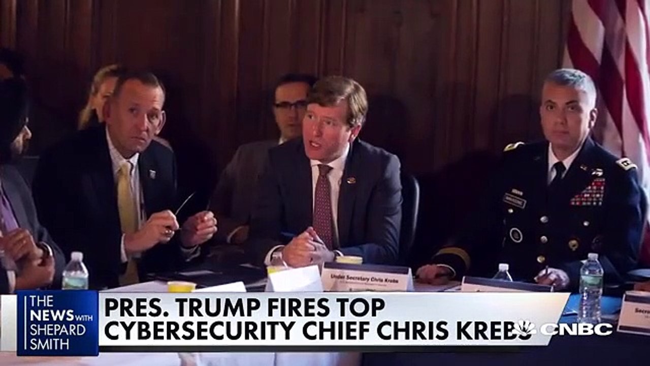 President Trump fires cybersecurity chief Chris Krebs - video dailymotion
