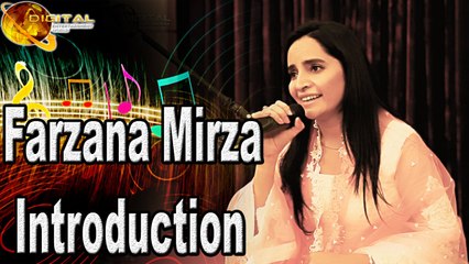 Fashion Artist & Singer "Farzana Mirza" Introducing Herself | Live Performance