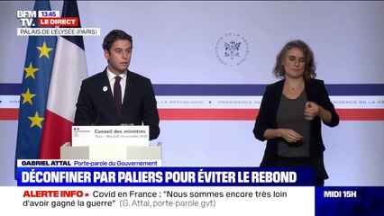 Gabriel Attal: "Vendredi se tiendra une réunion entre Jean Castex et les chefs de parti pour faire un point" sur le Covid