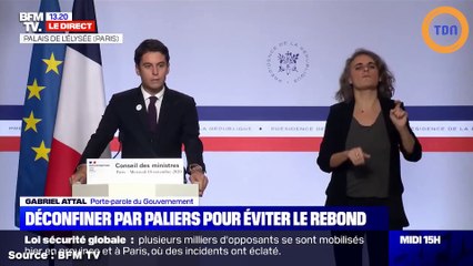 Pour Gabriel Attal "relâcher nos efforts maintenant, c'est prendre le risque de les avoir faits pour rien"