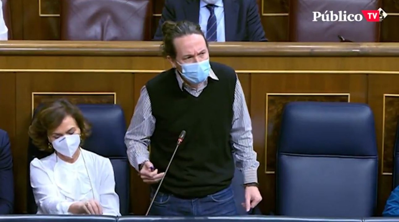 El dardo de Pablo Iglesias a Santiago Abascal: "No ha dado un palo al agua, solo ha vivido del dinero público"