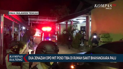 Dua Jenazah DPO MIT Poso Tiba di Rumah Sakit Bhayangkara Palu