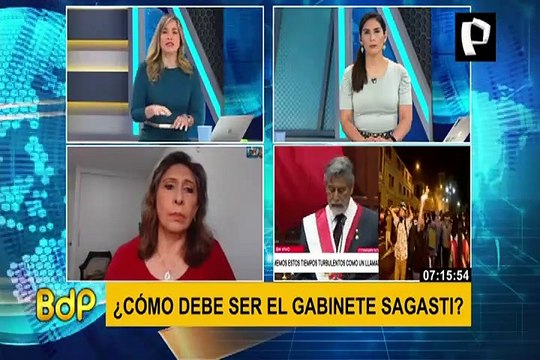Zenaida Solís: debemos tener calma para esperar al nuevo Gabinete