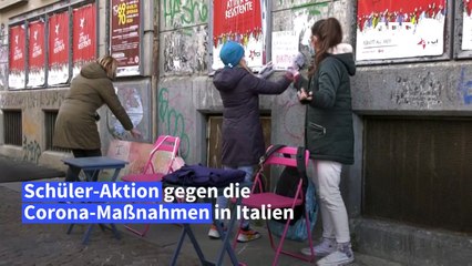 Italienische Schülerinnen protestieren gegen Schulschließungen